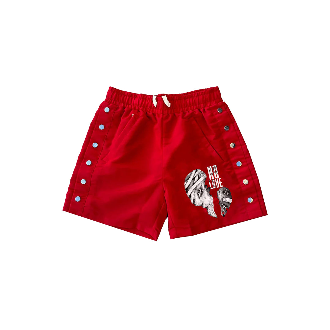 Red NYLON Short